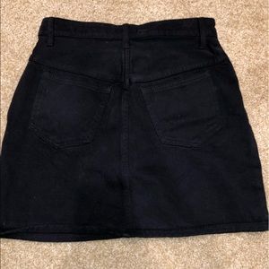 Black Denim Skirt